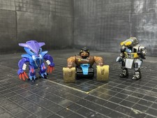 3 Vintage LGTI Galoob Micro Machines Z-Bots Figures Zbots Morphbots Bitebots