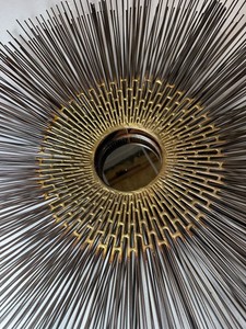 Crate & Barrel Sunburst Wall Mirror MCM