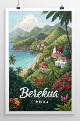 Lebendiges Sédhiou Senegal Reise Poster - Exotisches afrikanisches Stadtbild Kunstdruck A1-A4