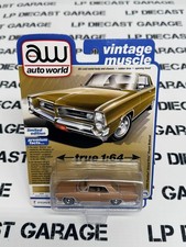Auto World 1964 Pontiac Grand Prix Royal Bobcat Gold 164 Diecast Vintage Muscle