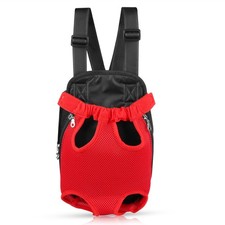 Dog Carrier Backpack Legs Out Front Pet Travel Bag Adjustable Shoulder Straps