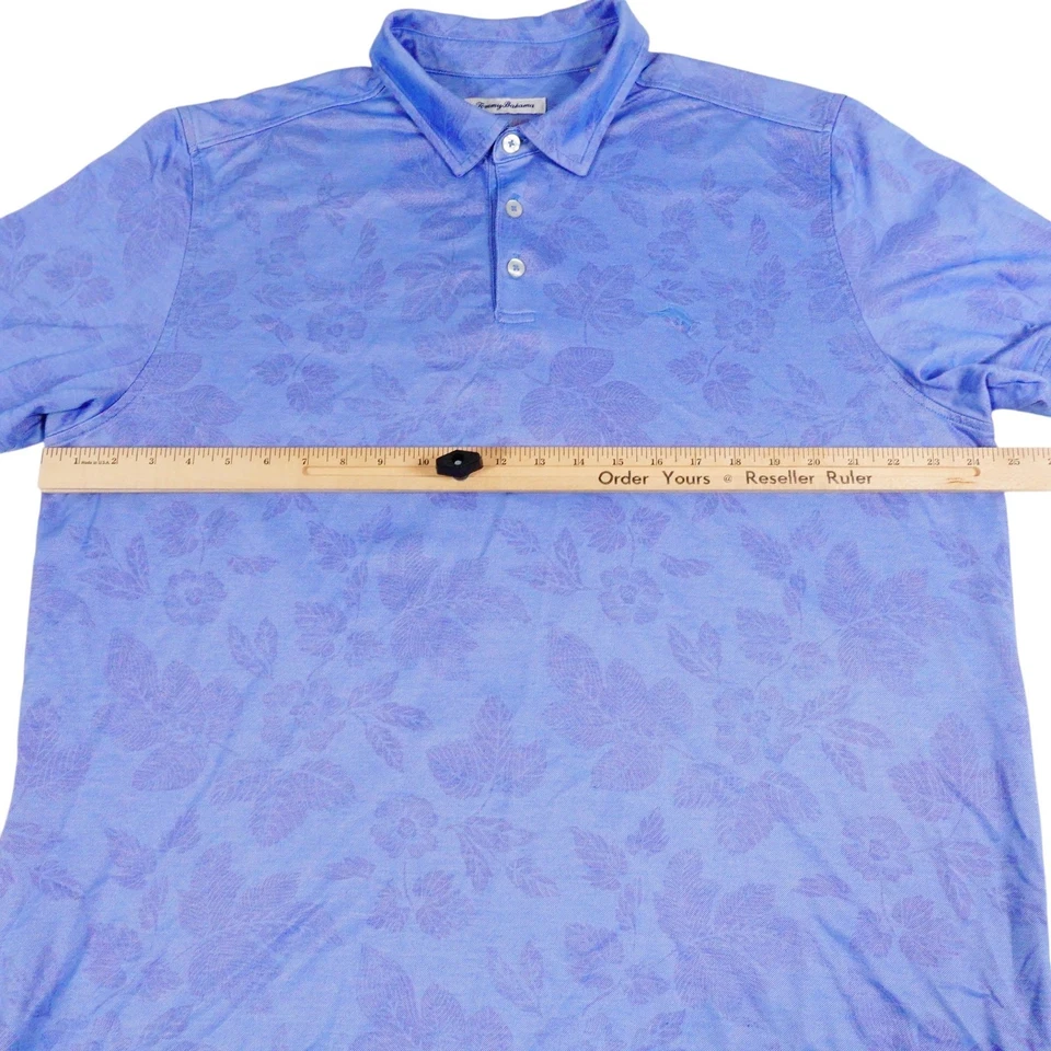 Tommy Bahama Islandzone Para Hombres Tropical Floral Golf Polo Mezcla Pima XXL Foto 4 de 4