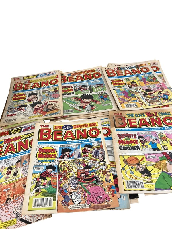 Retro Beano Comic Collection Mixed Lot Bundle - Dennis the Menace (Mainly 93)
