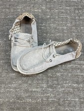 Women  s Hey Dude Shoes Tan Size 6 Wendy Chambray Java Casual Shoe Slip On