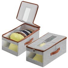 Stackable Hat Organizer for Baseball Caps, Hat Storage Holder Container for C...