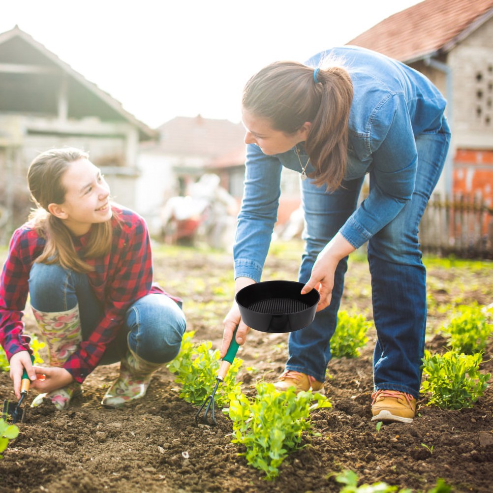 4 Pcs Garden Sieve Rock Sifter for Beach Gardening Tool Gravel Filtration