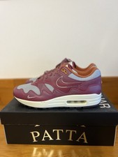 Nike X Patta Air Max  1 Wave Maroon Us 10 Eu 44