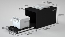 Mobile Metallo Cassetto Per Stampante Resistente per Ufficio Laboratorio Casa