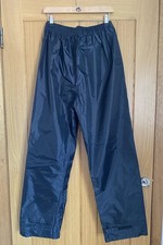 Arco Mens Waterproof Over Trousers XL Black Hoop & Loop Cuffs