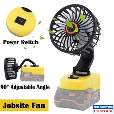 Portable Mini Fan For Ridgid AEG 18V Cordless Li-ion Jobsite Fan Bare Tool