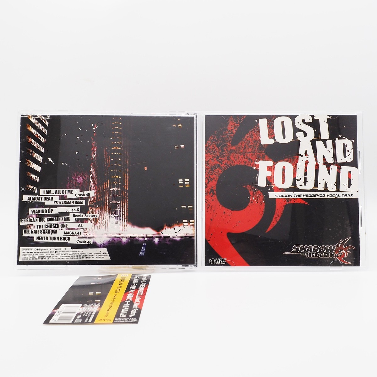 SEGA LOST AND FOUND Shadow The Hedgehog Vocal Trax CD PLAY TESTED 