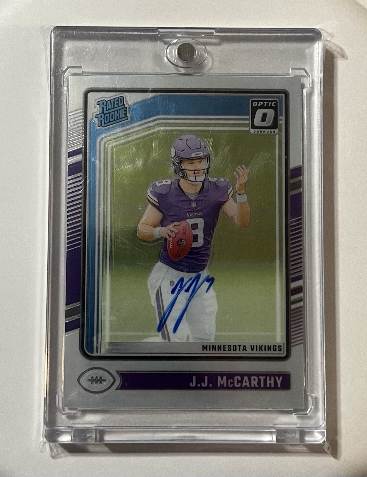 2024 Panini Donruss Optic - Rated Rookie JJ McCarthy #235 Autographs /325 (RC)