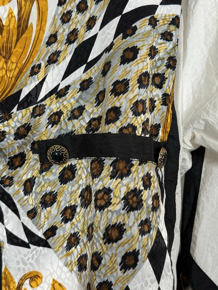 Chaqueta de bombardero cortavientos vintage con estampado de animales del este oeste Foto 4 de 4