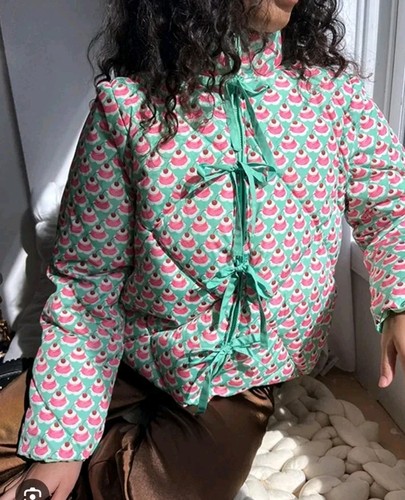 Lisa says Gah Lady Puffer Jacket Convertible Vest Jelly Cakes Medium Green