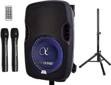Alphasonik 8" Portable Rechargeable Battery Powered 800W Pro DJ Amplified Loud