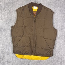 Walls Blizzard Pruf Down Puffer Vest Mens M Quilted Full Zip USA 80s 90s Utility