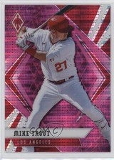 2021 Panini Chronicles Phoenix Pink Pulsar Mike Trout #19 0t08