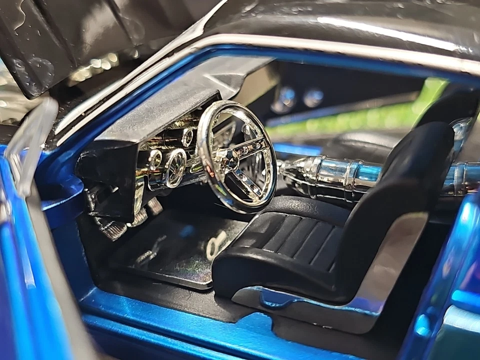 Coche fundido a presión Jada Big Time Muscle 1967 Shelby GT-500KR escala 1:24 sin caja Foto 4 de 4