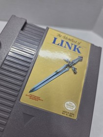 Zelda II: The Adventure of Link Grey (Nintendo NES, 1988) Authentic Cart Tested