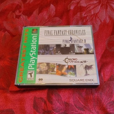 Final Fantasy Chronicles PS1 Complete CIB Chrono Trigger FFIV Greatest Hits