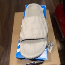 adidas Adilette 22 Slides Light Brown Men's HQ4670 Sz 10
