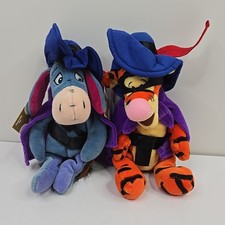 Disney Store Bean Bag Plush Musketeer Eeyore  Tigger with Tags