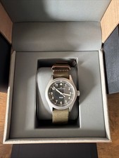Hamilton Khaki Field Mechanical 38mm Watch Black Dial Green NATO Strap - H694390
