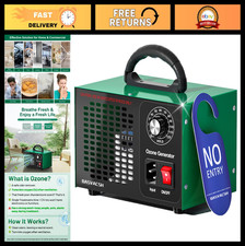 High-Power Ozone Generator 45,000mg/h - Odor Eliminator for Home, Car Pets - A