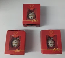 Lenox Just Jingles Joy Bell Ornament (Set Of 3) with Boxes