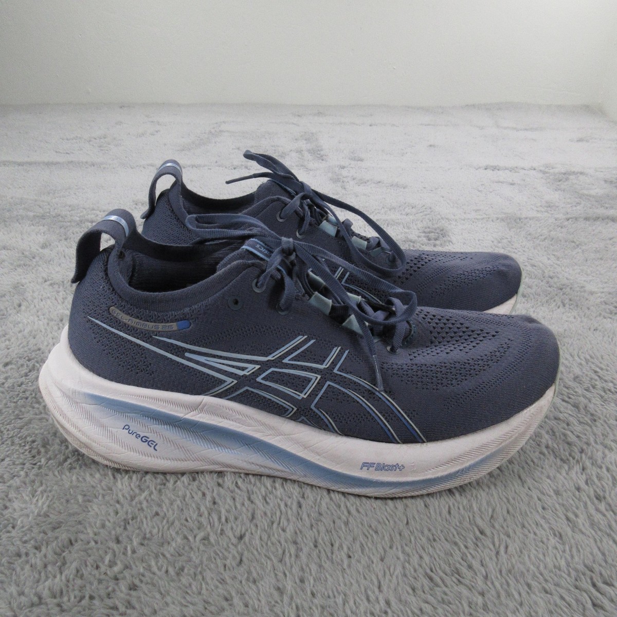 ASICS Gel-Nimbus Running Shoes Women Size 9 Navy Blue PureGEL FF