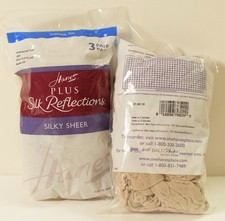 Hanes Silk Reflections Plus Control Top Enhanced Toe Pantyhose In Nude 6 pairs