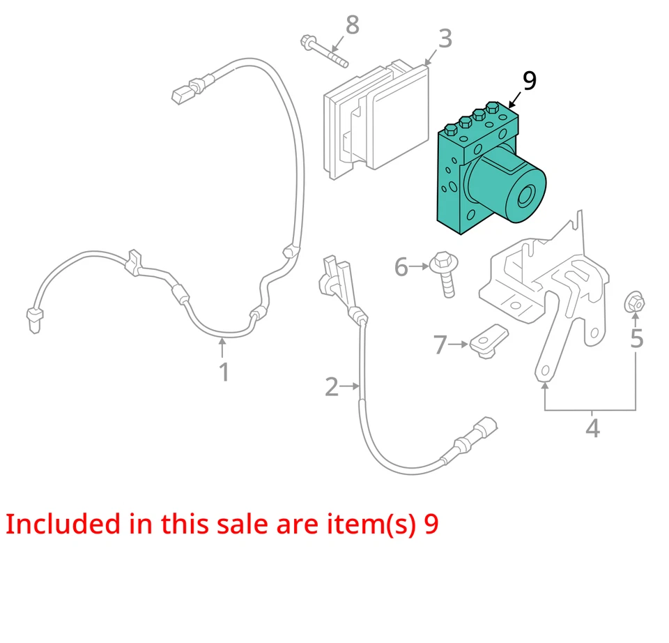 2015 Expedition ABS Anti Lock Brake Actuator Pump OEM 142K Miles - LKQ401696385 - Image 4 of 4