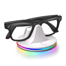 Charging Dock for Ray-Ban Meta Smart Glasses   RGB Desktop Charger Stand Comp...