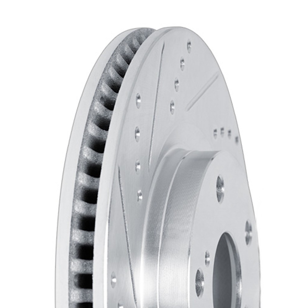 For Mercedes-Benz SLR McLaren 2005 Rotor Set | Front | Cast Iron | Silver Vented