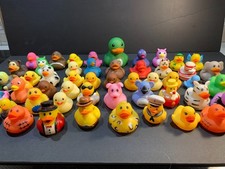 Jeep Ducking Rubber Duck Lot 50 Ducks Assorted Sizes, Colors Characters