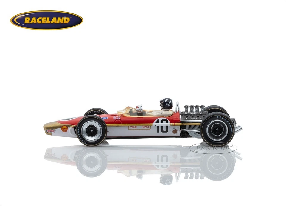 Lotus 49 F1 Sieger GP Spanien Weltmeister 1968 Graham Hill, Spark 1:43, S4829 - Bild 2 von 4
