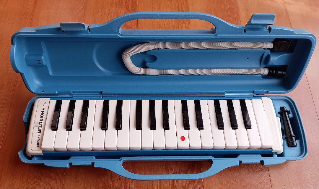 Keyboard Harmonica Melodion Blue Case with Hose | eBay