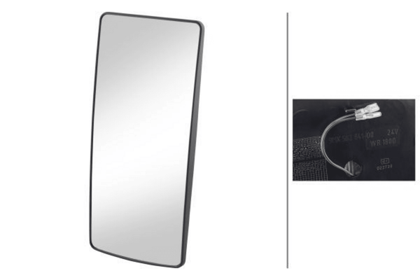 Spiegelglas AußEnspiegel FüR AuwÄRter Iveco MAN MERCEDES-BENZ Scania VAN Hool-image