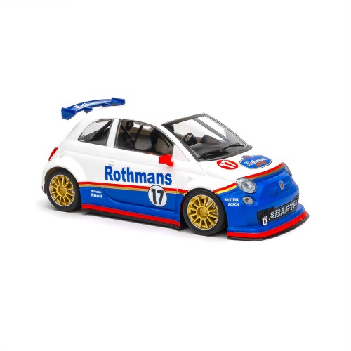 Voiture slot NSR Abarth 500 Rothmans n.17 rouge réplique de course 1/32 rallye