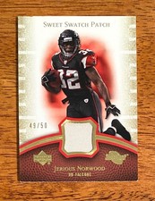 Jerious Norwood 2007 Sweet Spot Sweet Swatch Patch Gold 49/50 Falcons