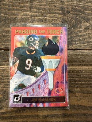 2024 Panini Donruss Tyson Bagent Jim McMahon Passing The Torch Patch RC /199 