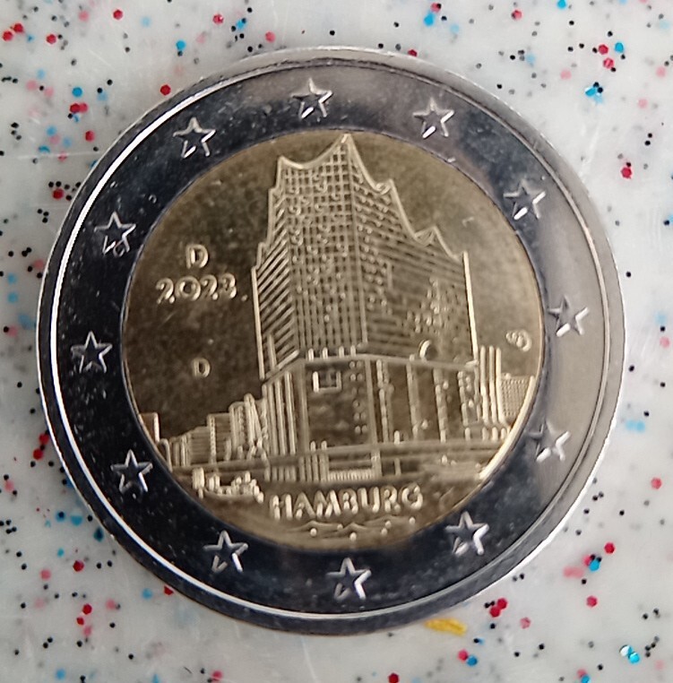 2 Euro - Allemagne - 2023 - Hambourg - Tbe - Commémorative - Atelier D