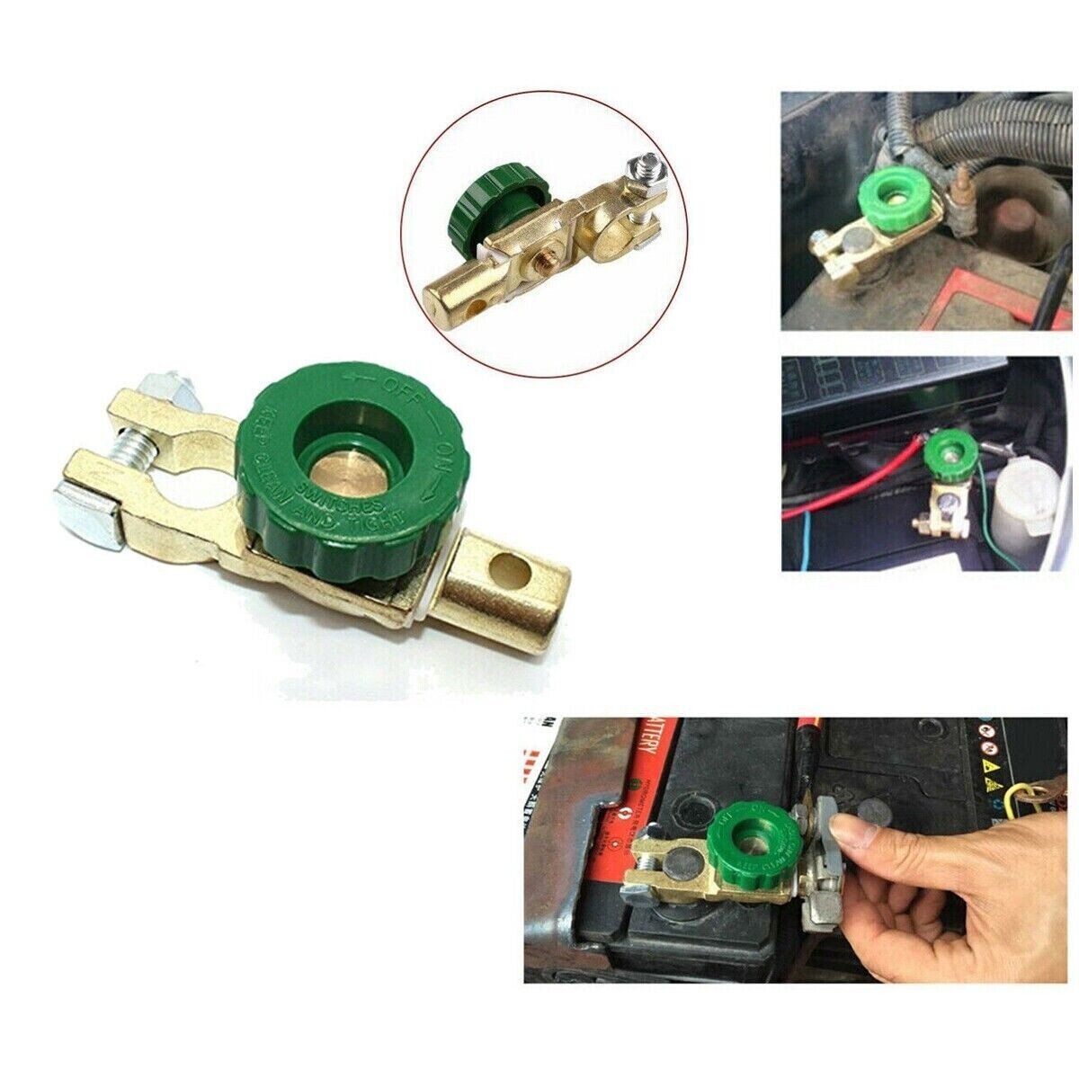 Lampa Morsetto Staccabatteria Auto 12/24V - Interruttore Scollegamento Batteria - Foto 6