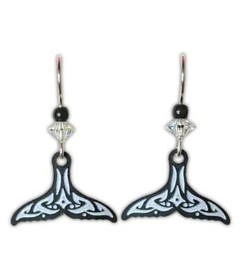 WHALE TAIL Hypo-Allergenic Earrings, Sterling Silver Plated, by Sienna Sky