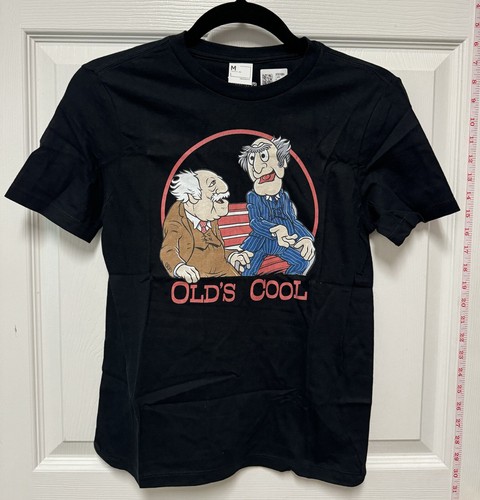 Disney The Muppets Statler And Waldorf Old's Cool Youth Size M Black T Shirt