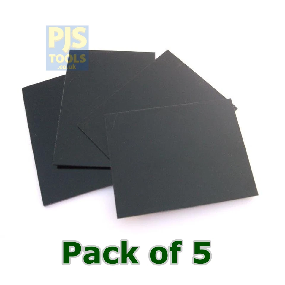 5 x Arc welding lenses 4.1/4 x 3.1/4 green or clear glass or polycarbonate lens