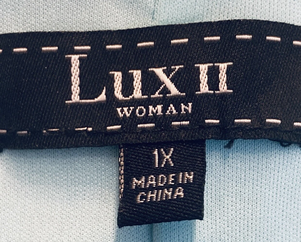 Vestido feminino LUX II azul forrado sem mangas tamanho 1X 19x40 - sem cinto - Imagem 4 de 4