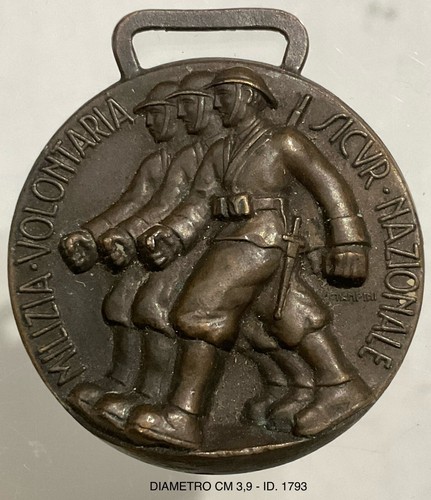 MVSN 1a LEGIONE UNIVERSITARIA PRINCIPE DI PIEMONTE MEDAGLIA IN BRONZO CC.NN. - Picture 5 of 6