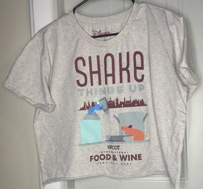 Disney Tops XL Her Universe Cotton Cropped Epcot Food & Wine Festival 2021