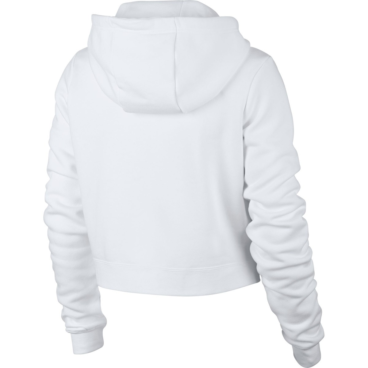 white cropped nike jumper